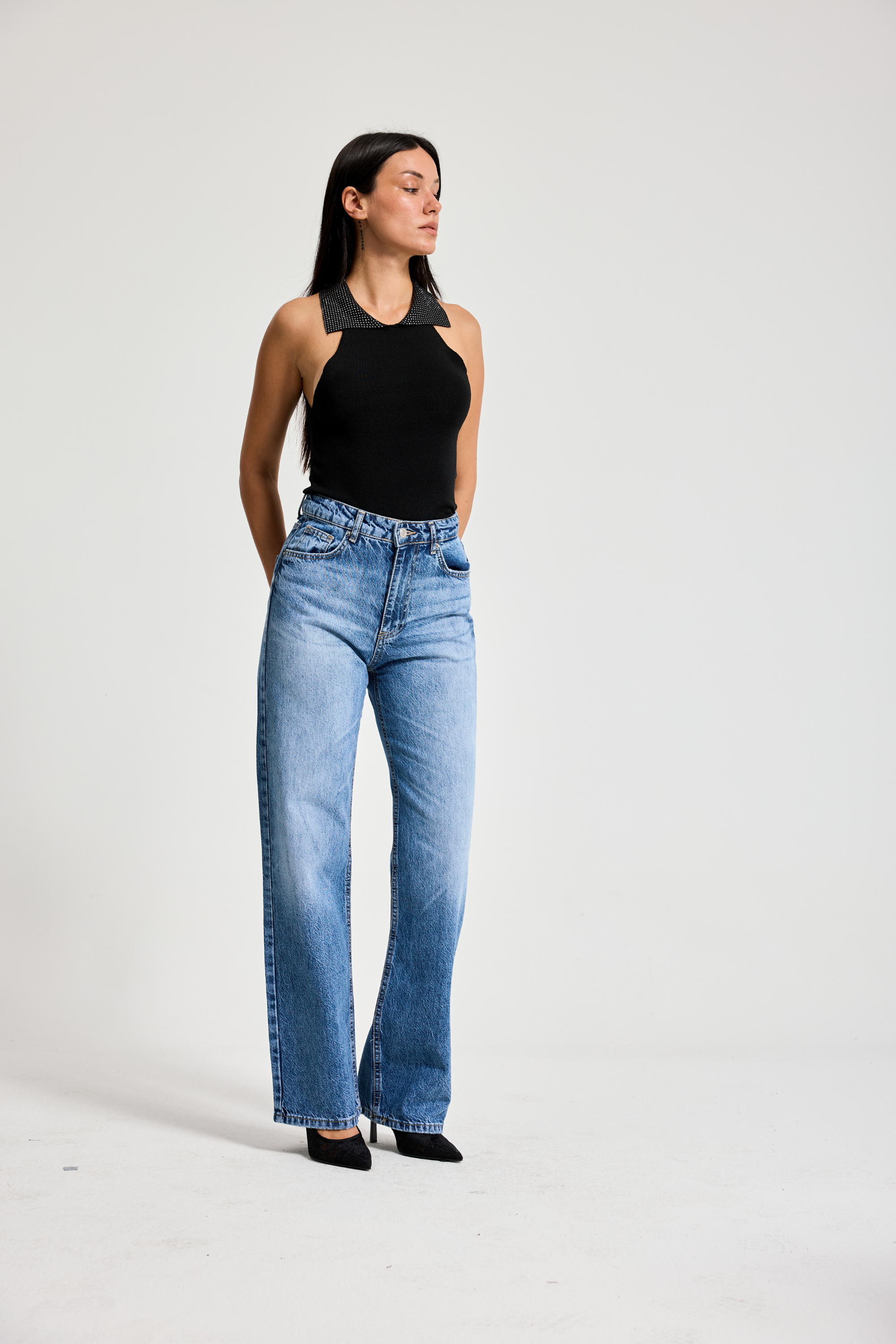 2477 Straight Fit Yüksek Bel Kadın Jean