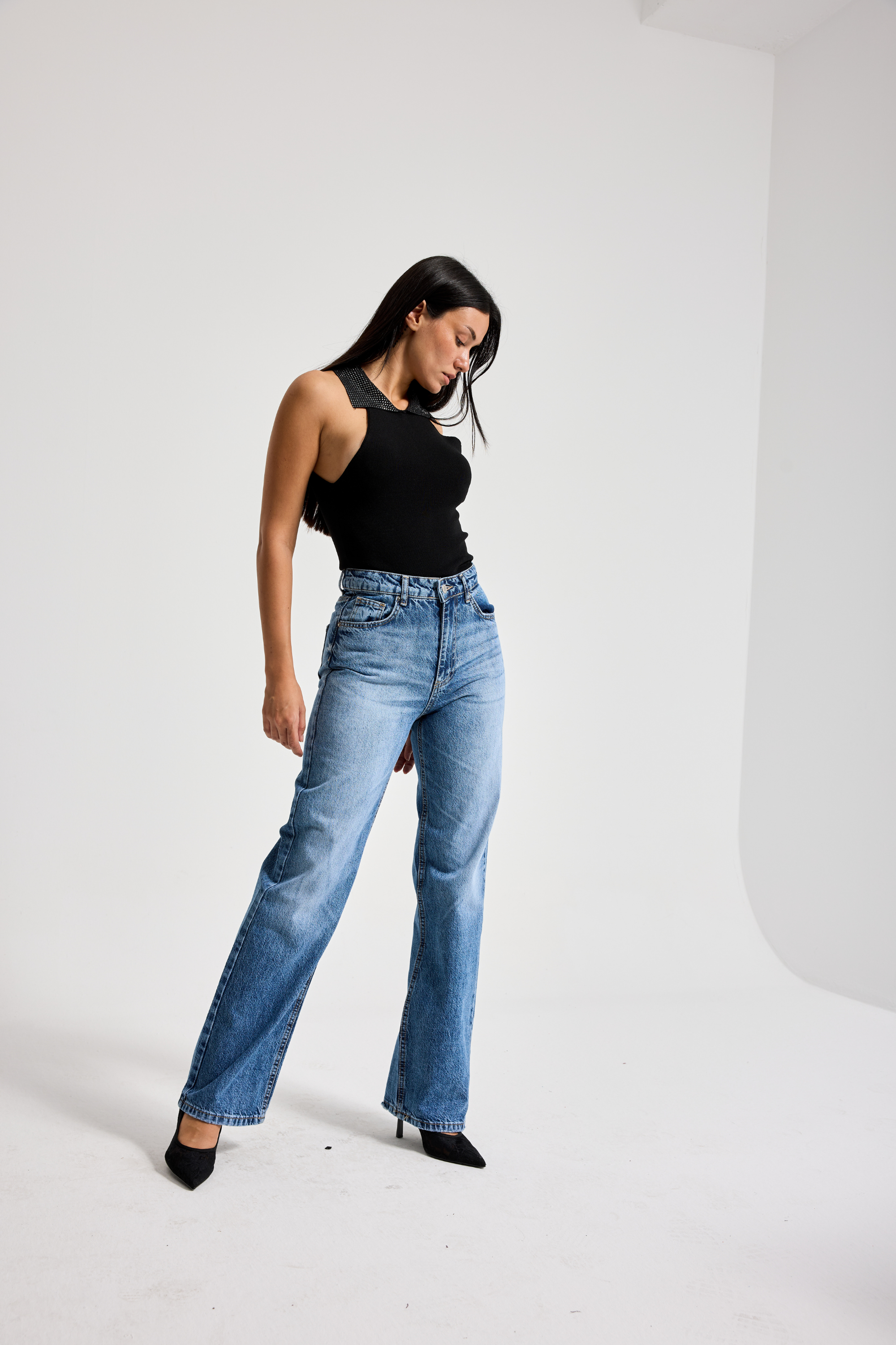 2477 Straight Fit Yüksek Bel Kadın Jean