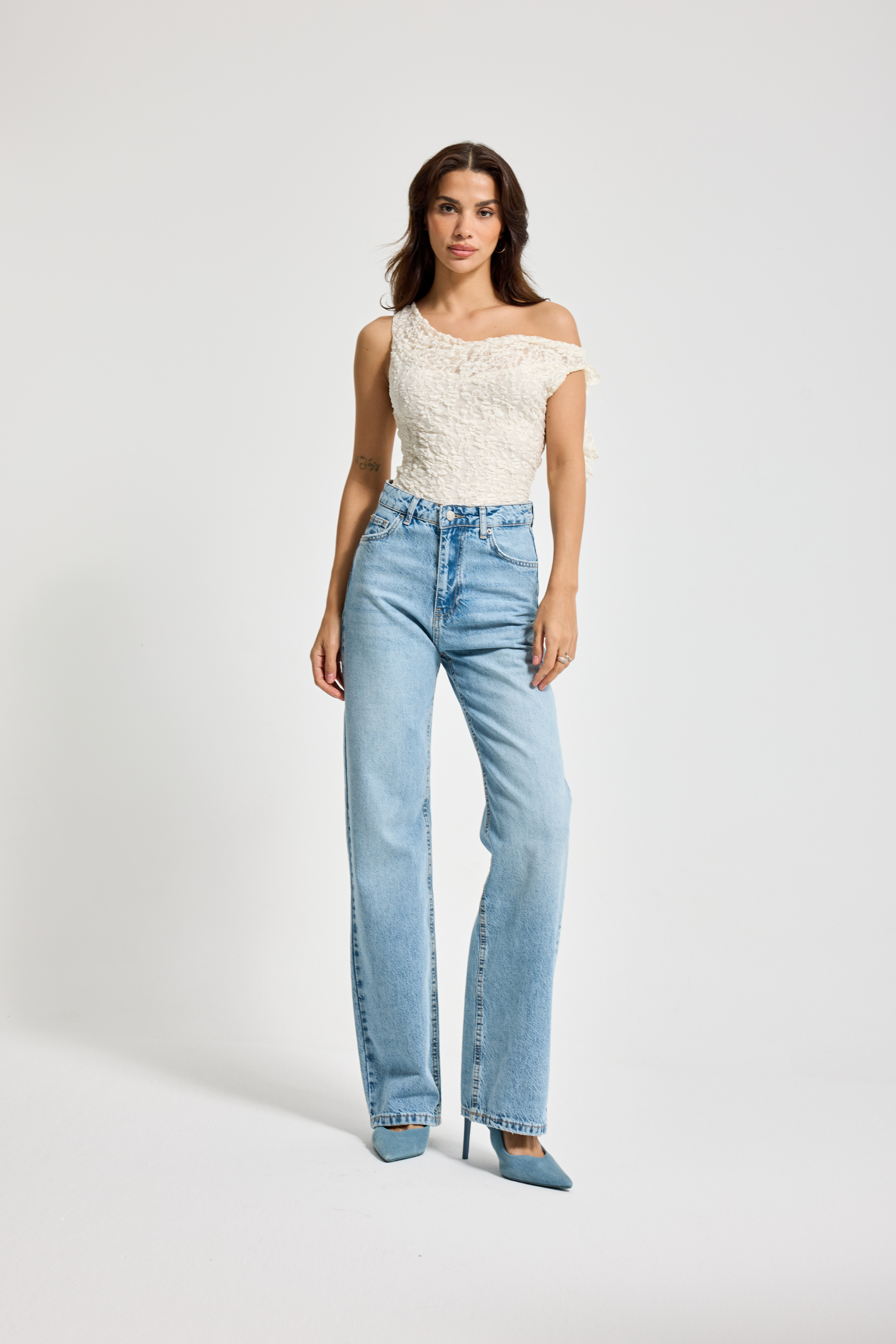 2477 Straight Fit Yüksek Bel Kadın Jean