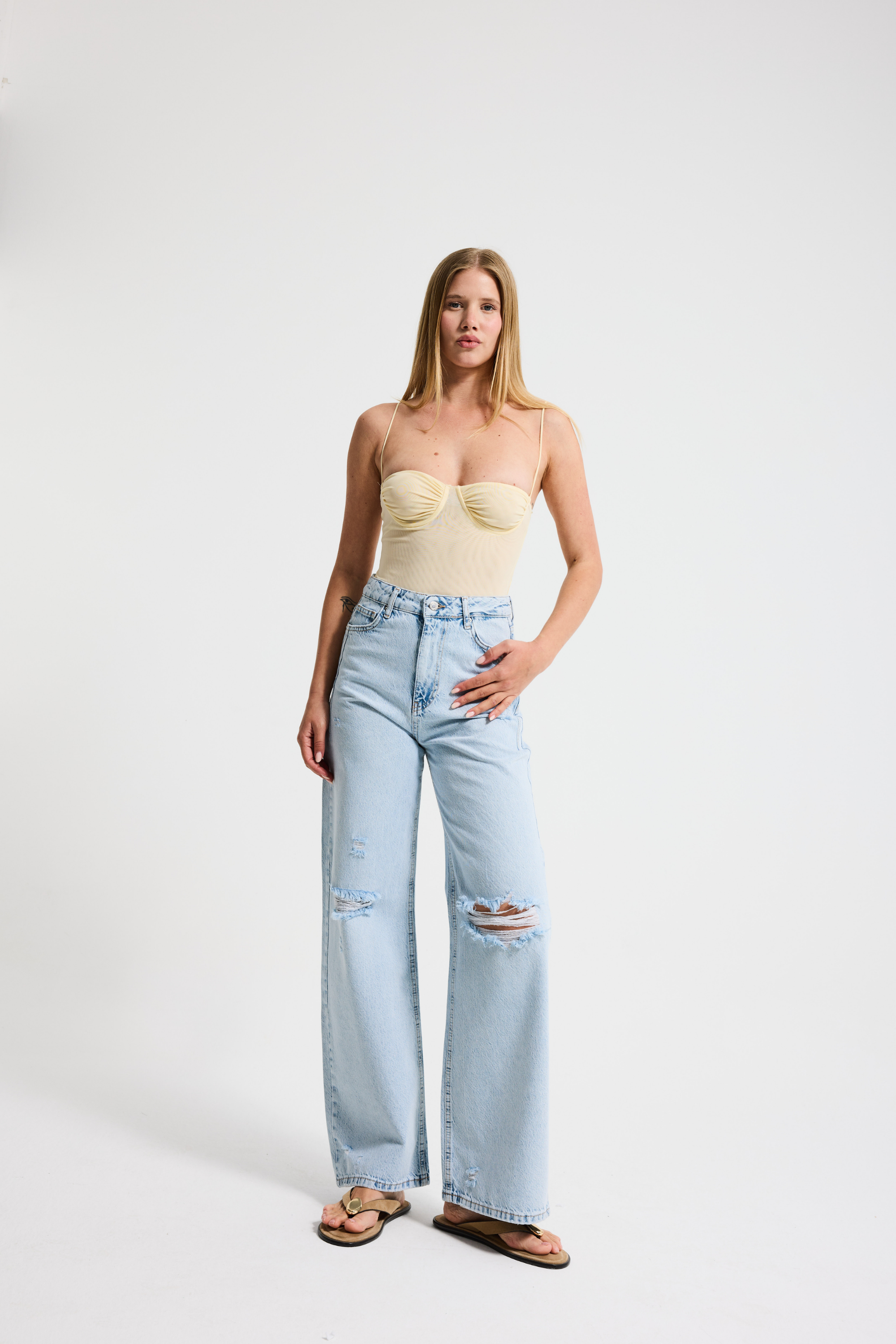 2498 Wide Leg Kadın Jean