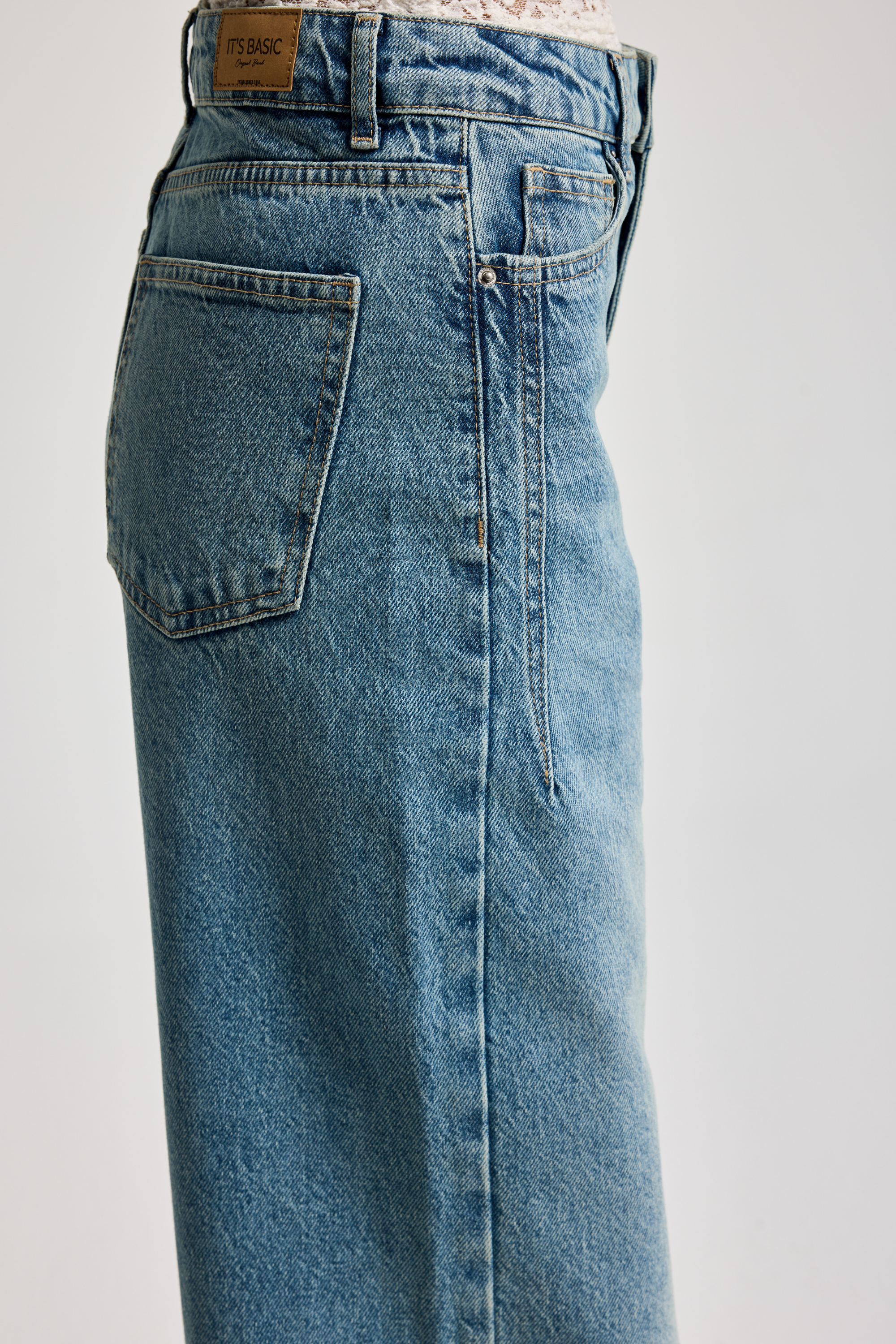 2498 Wide Leg Kadın Jean