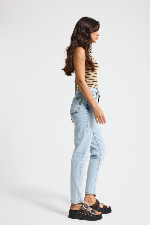 2619 %100 Cotton Mom Fit Jeans
