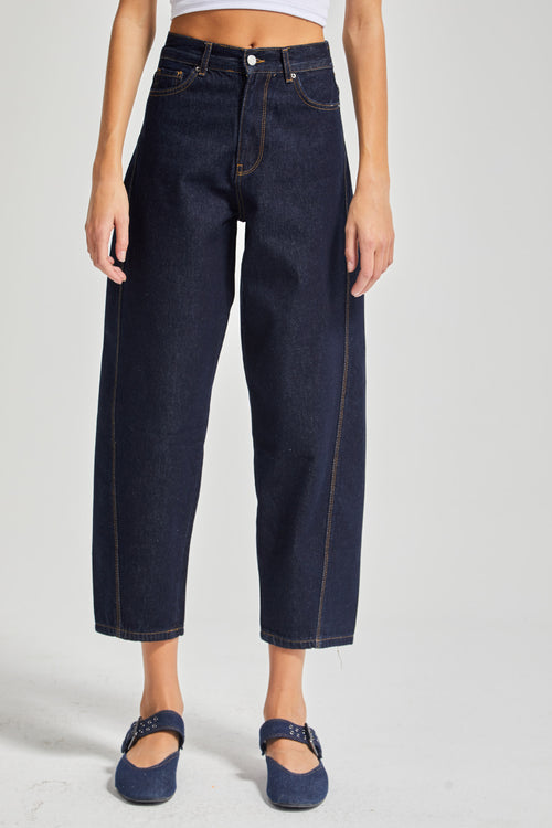 2761 %100 Cotton Mid Rise Carrot Jeans