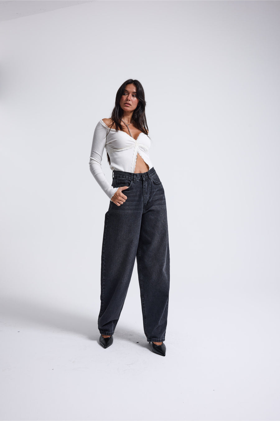 3144 %100 Cotton Skater Jeans