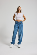 3144 %100 Cotton Skater Kadın Jean
