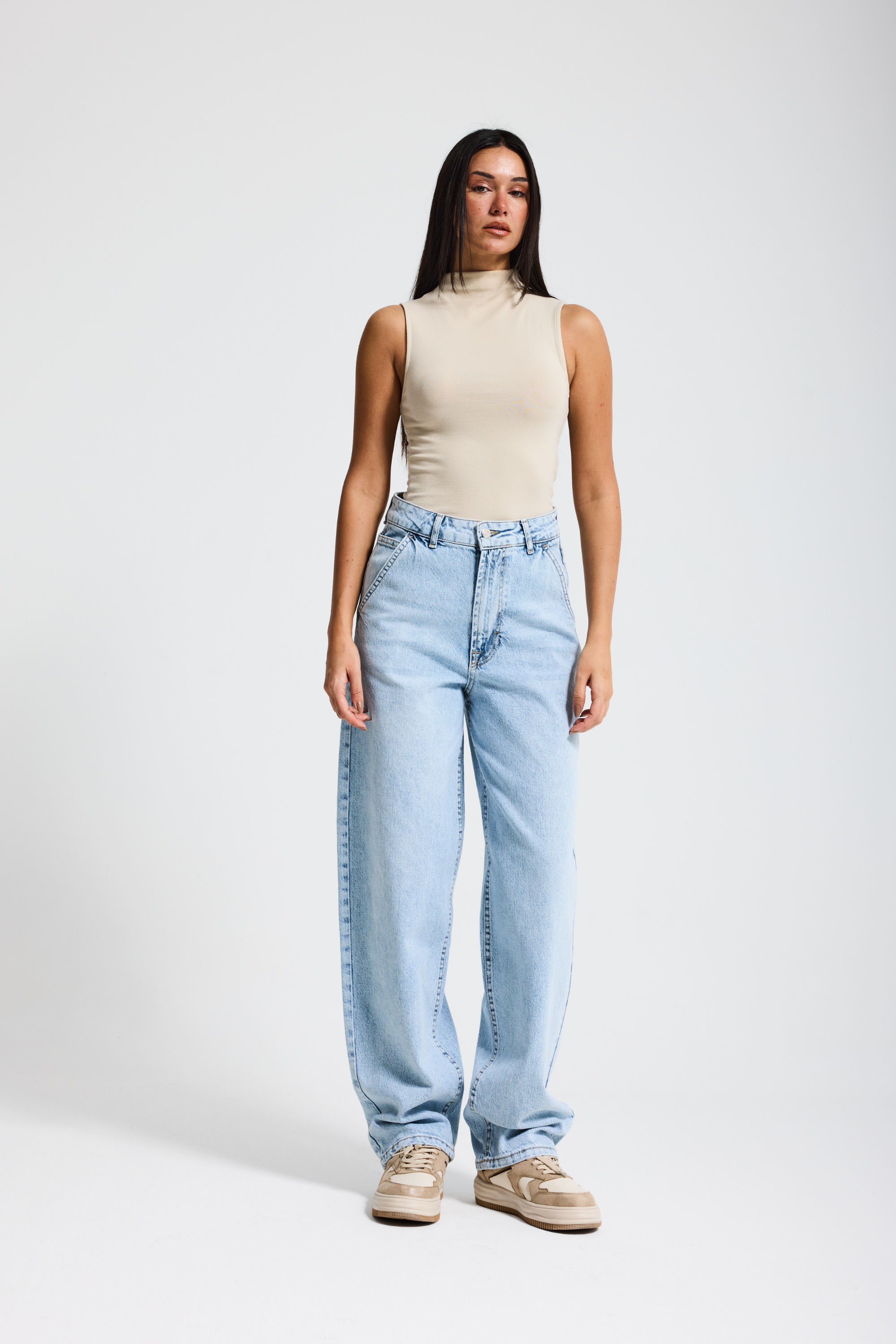 3419 %99 Cotton %1 Elastan Skater Kadın Jean