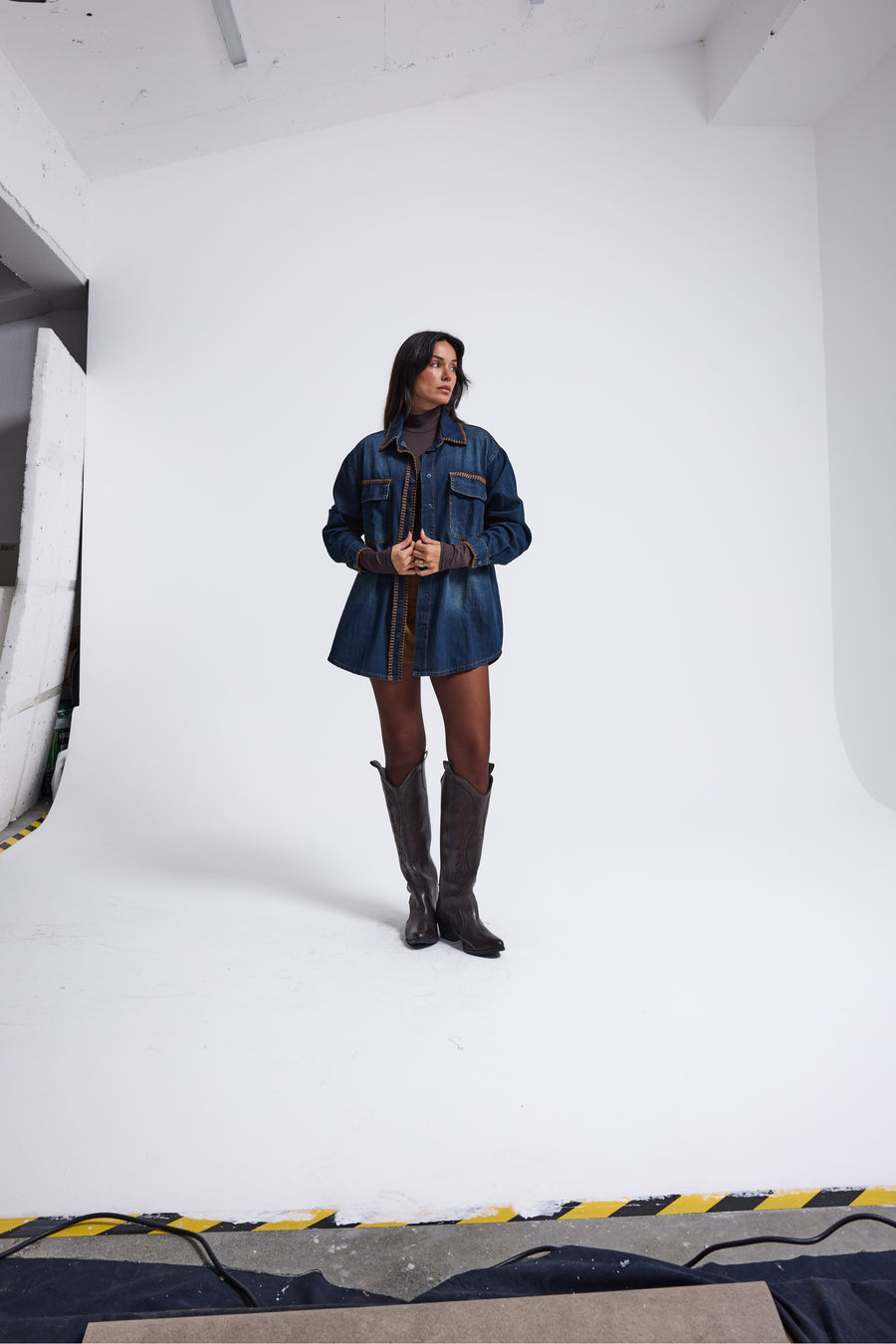 5459 %100 Cotton Oversize Shirt
